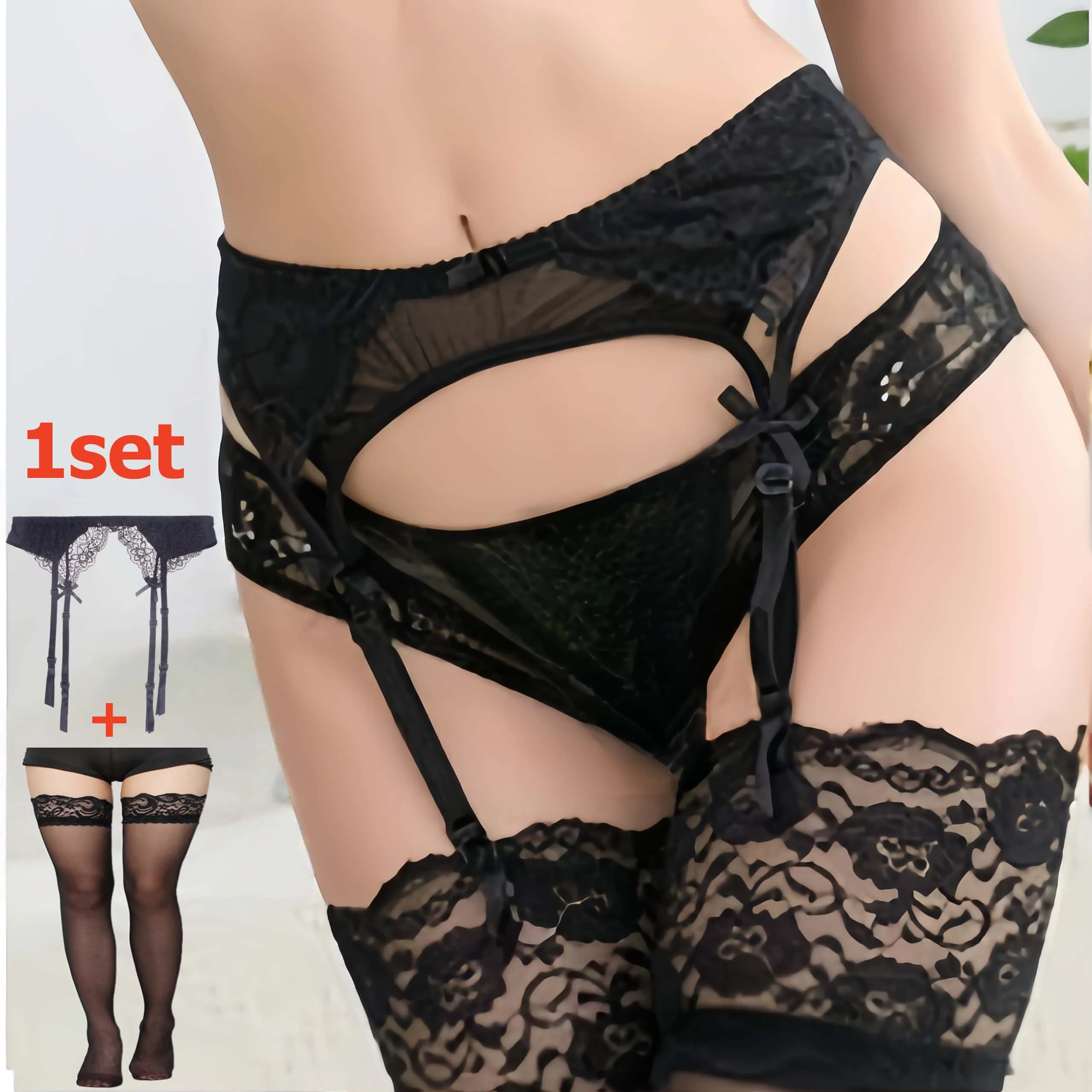 Tights Pantyhose Sheer - Ensemble 2 pièces de bas à