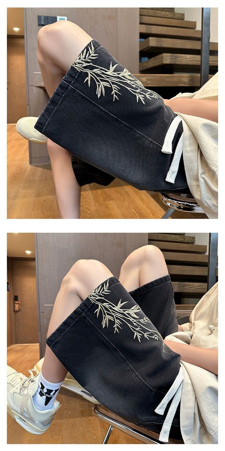Shorts en jean brodés style ch - Levis Jeans 501 avis et prix