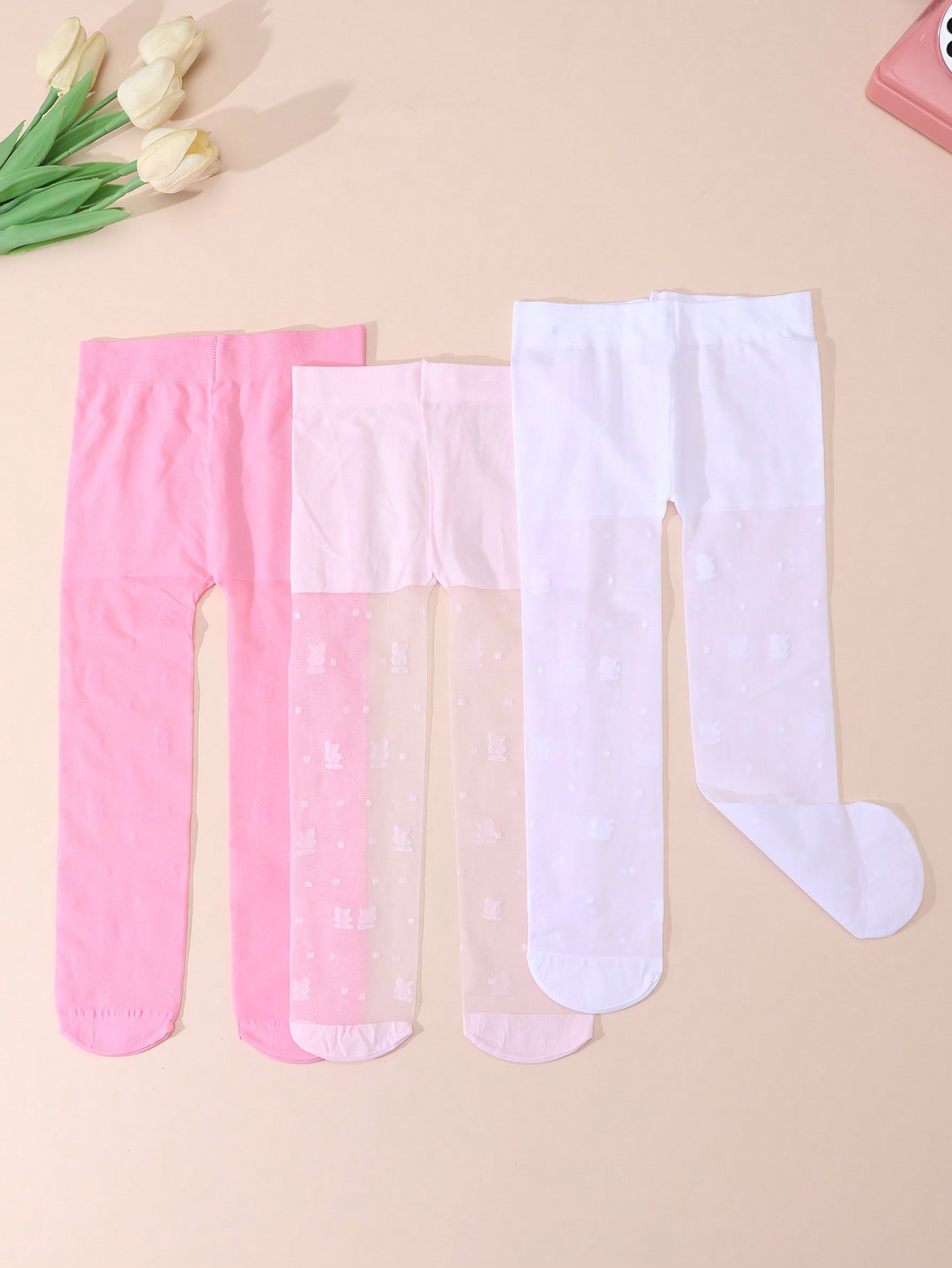 Lot de 3 collants à imprimé fl - Tights Pantyhose Sheer avis et prix