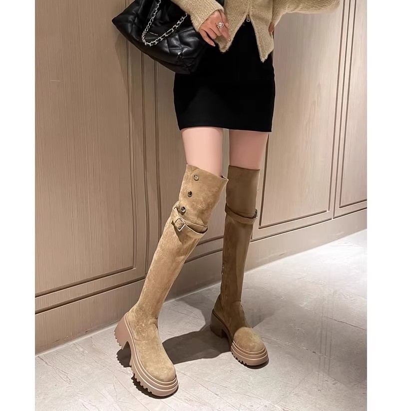 Bottes occidentales rétro pour - Knee High Sock Women avis et prix