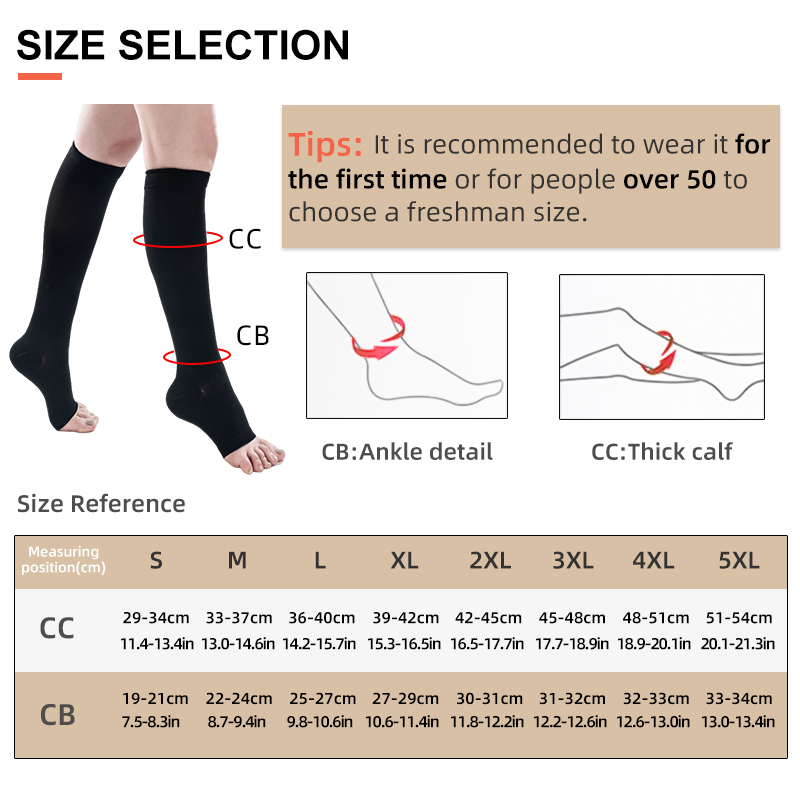 S-5XL 2 pièces/paire médical c - Compression Sock Medical avis et prix